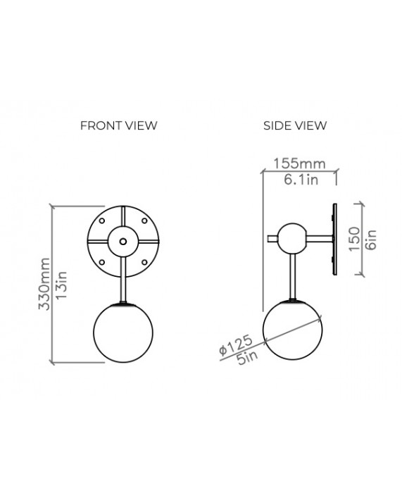 Bert Frank Rift Circular Wall Lamp